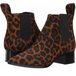 Loeffler Randall Booties Nellie Leopard Print Hair